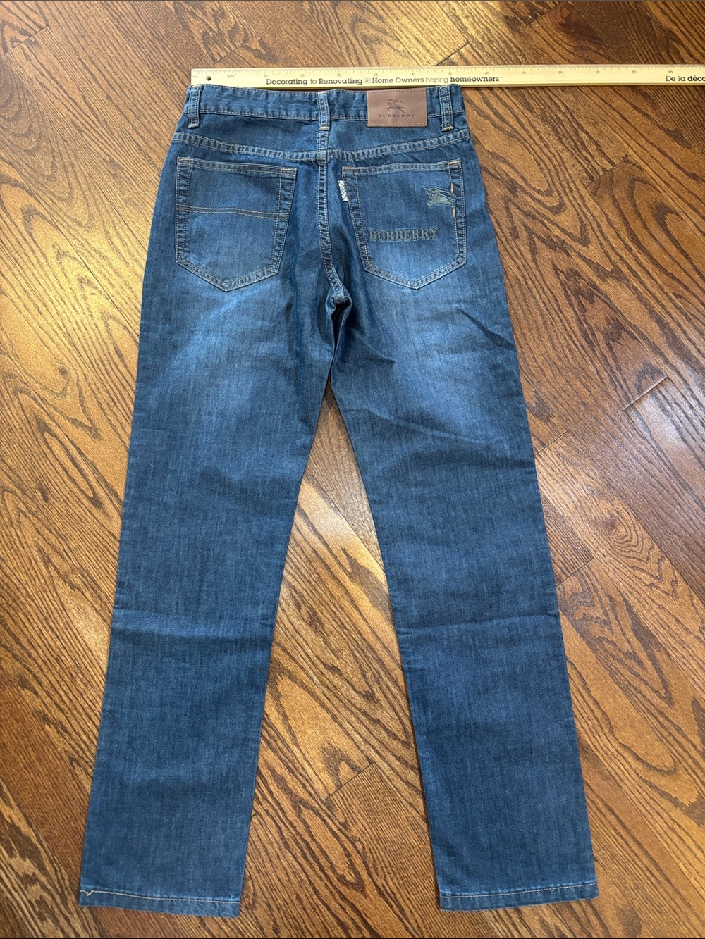Burberry Men’s Dark Blue Slim Straight Jeans